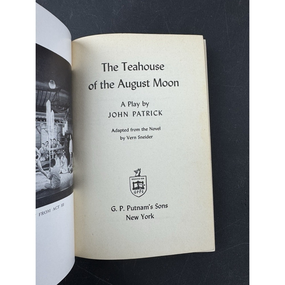 The Teahouse Of The August Moon John‎ Patrick 1952 Hardcover